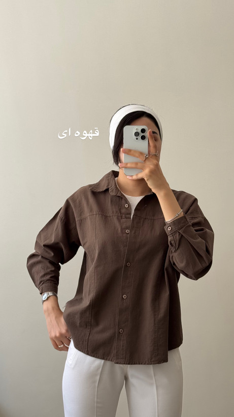 شومیزلنین لینن کوتاه قواره کوچیک عرض سینه کوچیک نعنا