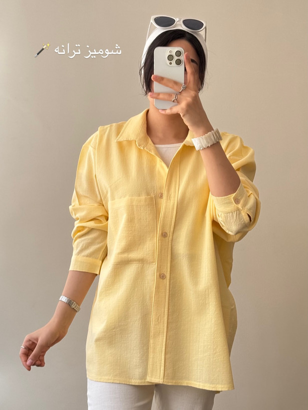 شومیز کره ای لیمویی