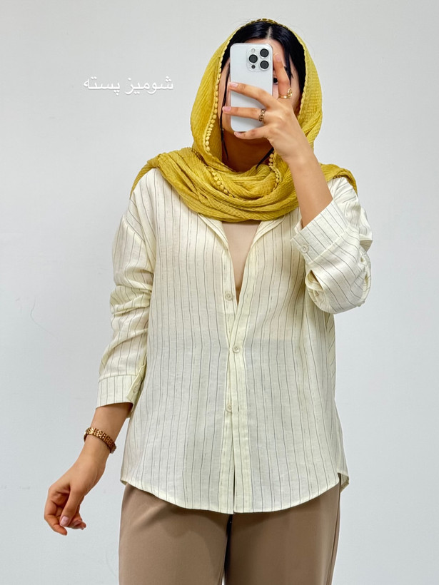 شومیز کره ای لیمویی