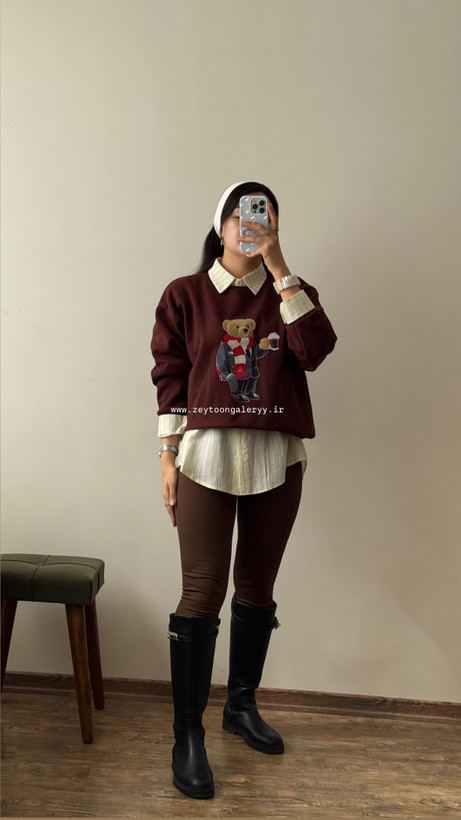 دورس تدی داخل کرکی شال گردنی