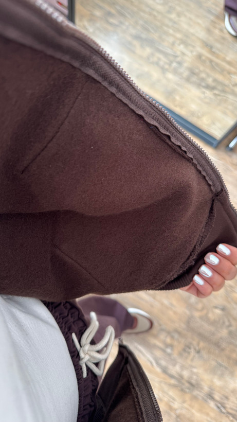 سویشرت کلاهدار زیپ دار دورس سه نخ